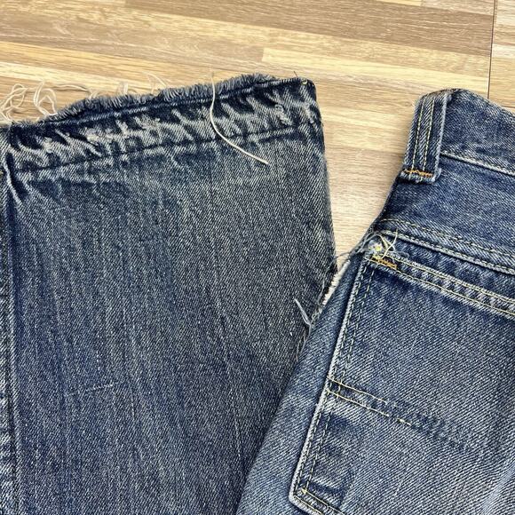 Vintage ELY Jeans Size 22x27 Destroyed Zipper Needs Work - M195 - Picture 9 of 14